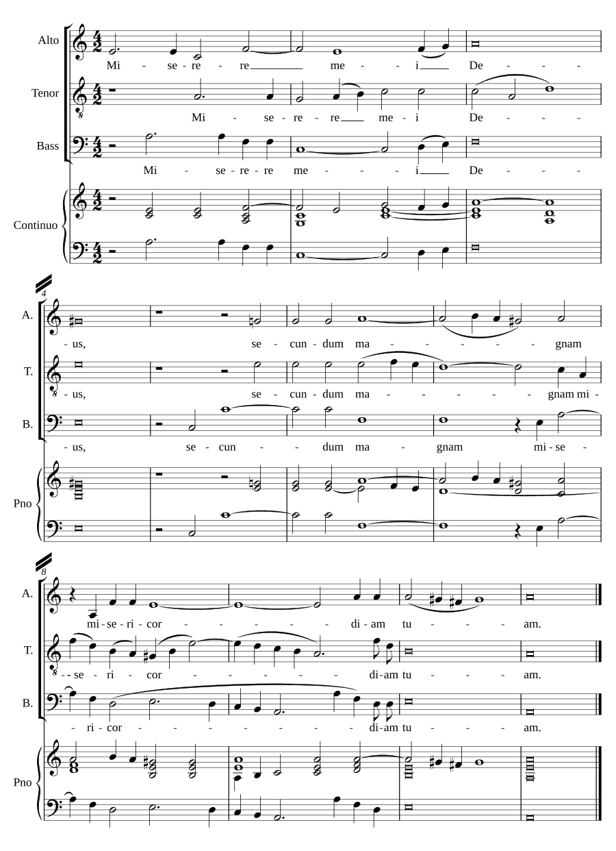 Помилуй меня, Боже (Miserere mei, Deus KV 85)
