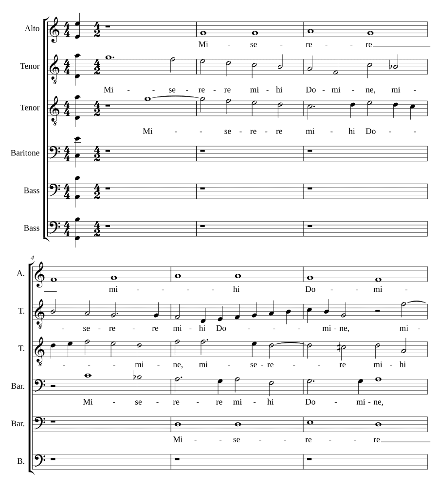 Помилуй меня, Господи (Miserere mihi Domine)