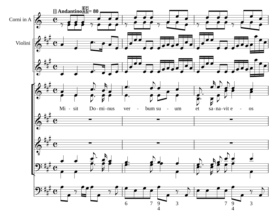 Послал Господь (Misit Dominus, MH 496)