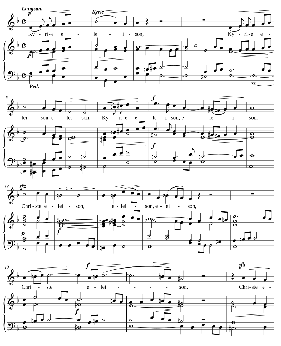 Месса Пресвятой Девы Марии, соч. 47c (Missa BMV op. 47c)