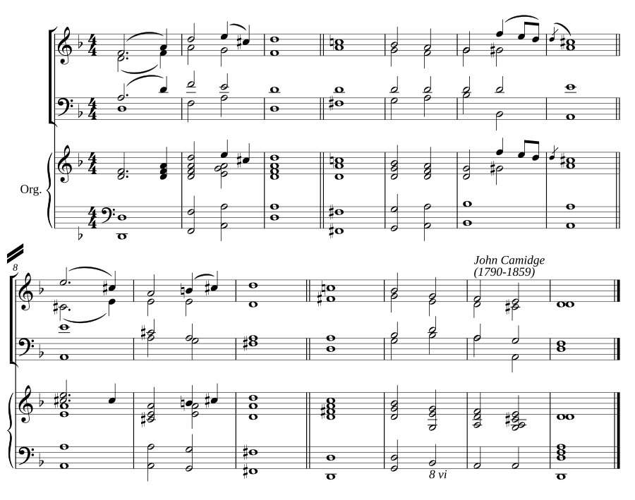 Двойной распев ре минор II (Double chant in D minor II)
