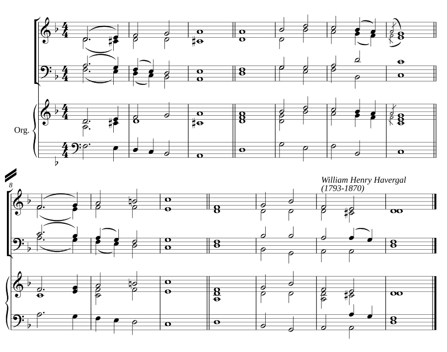 Двойной распев ре минор II (Double chant in D minor II)