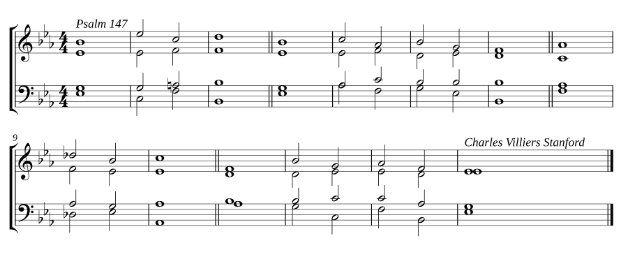 Двойной распев ми-бемоль мажор (Double chant in E flat major)