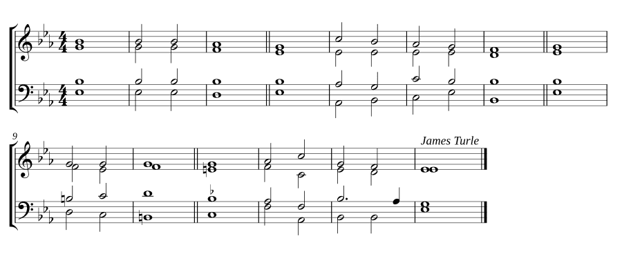 Двойной распев ми-бемоль мажор (Double chant in E flat major)