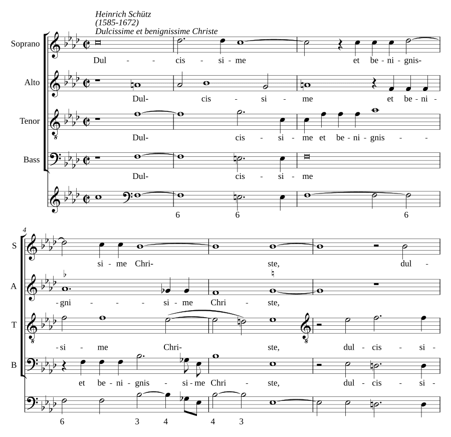 О, сладчайший и благейший Христос (Dulcissime et benignissime Christe, SWV 67)