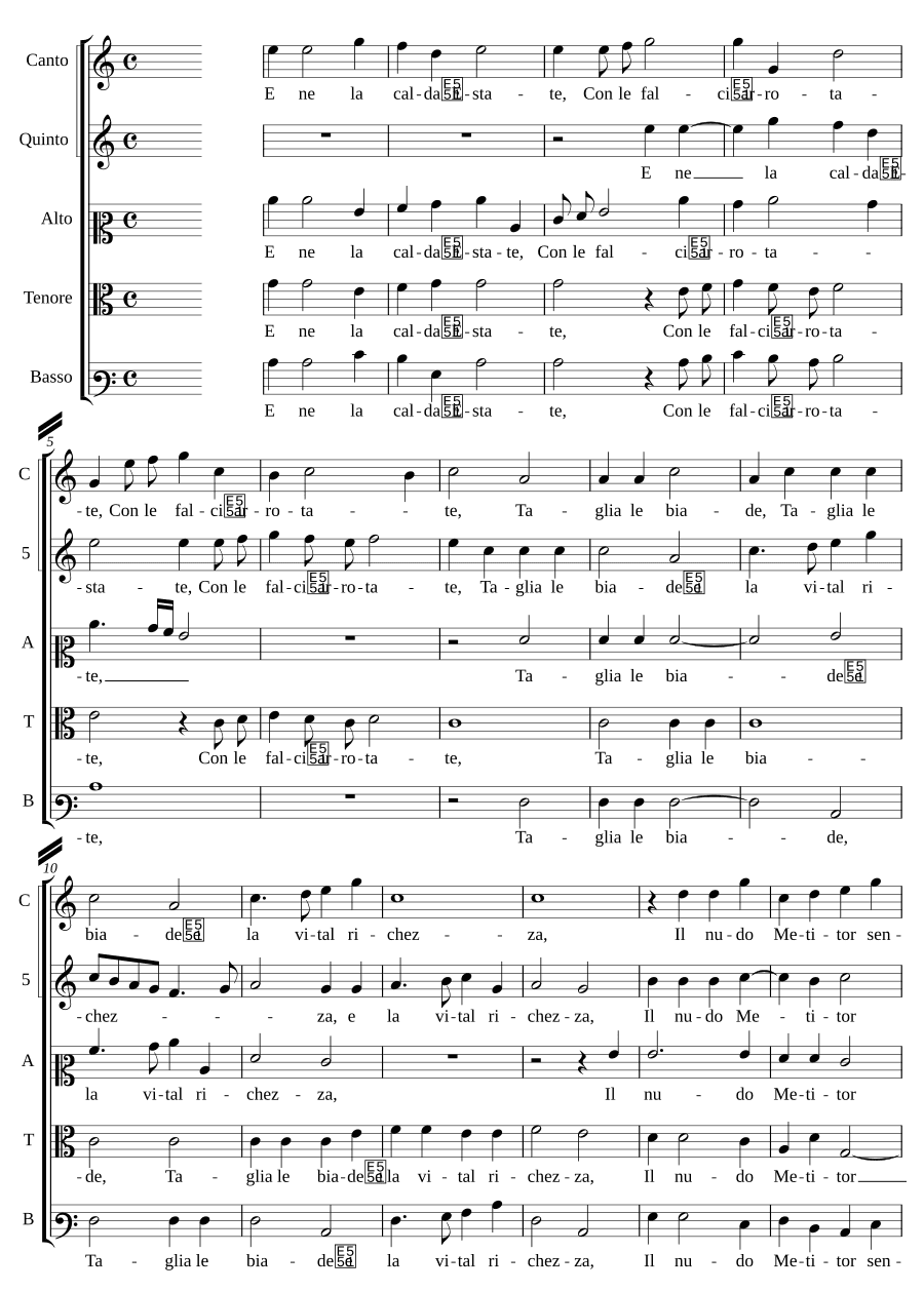 И в жаркое лето (E ne la calda Estate)