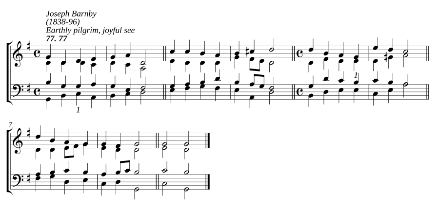 Земной паломник, радостно смотри (Earthly pilgrim, joyful see)