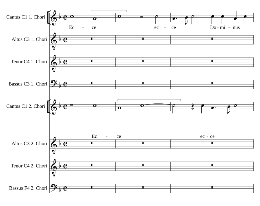 Вот Господь придет, на 8 голосов (Ecce Dominus veniet a 8)