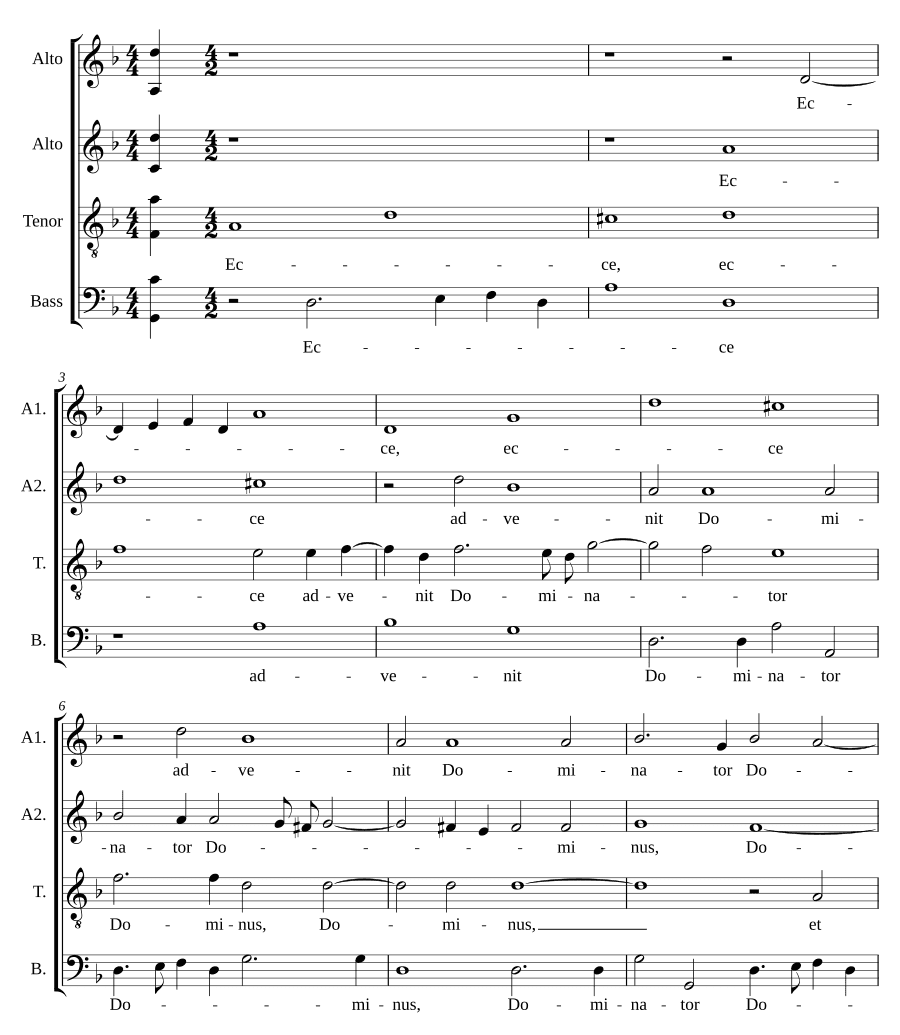 Вот приходит Господь-владыка (Ecce advenit dominator Dominus)