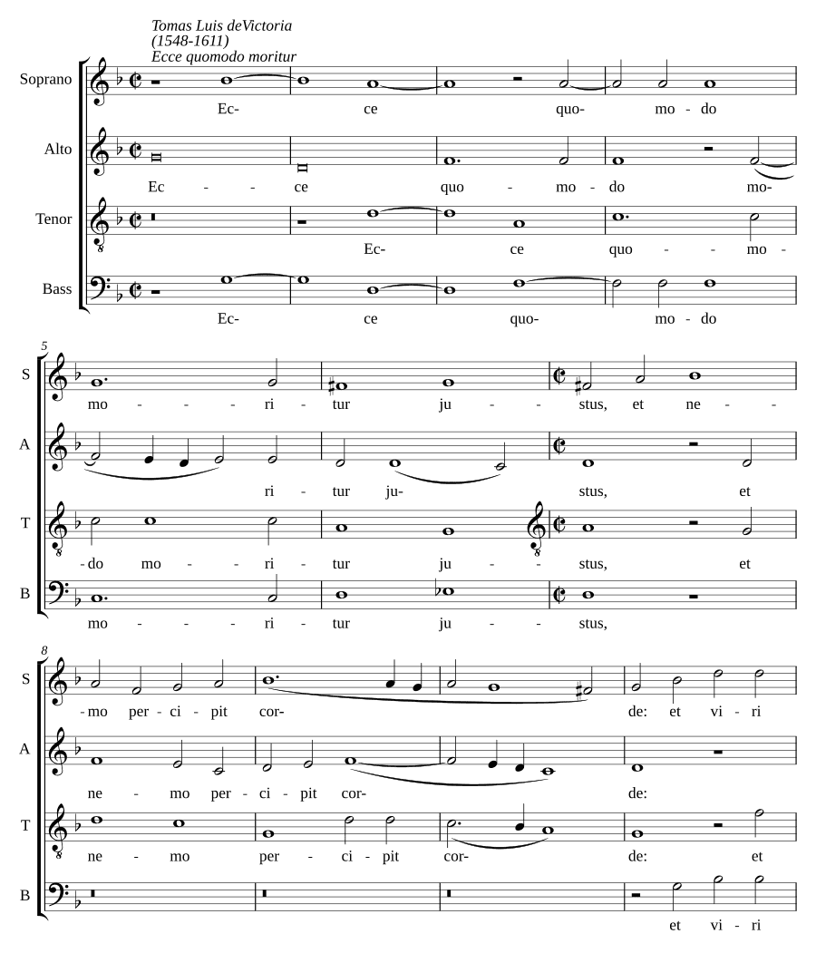 Вот как умирает праведник (Ecce quomodo moritur justus)