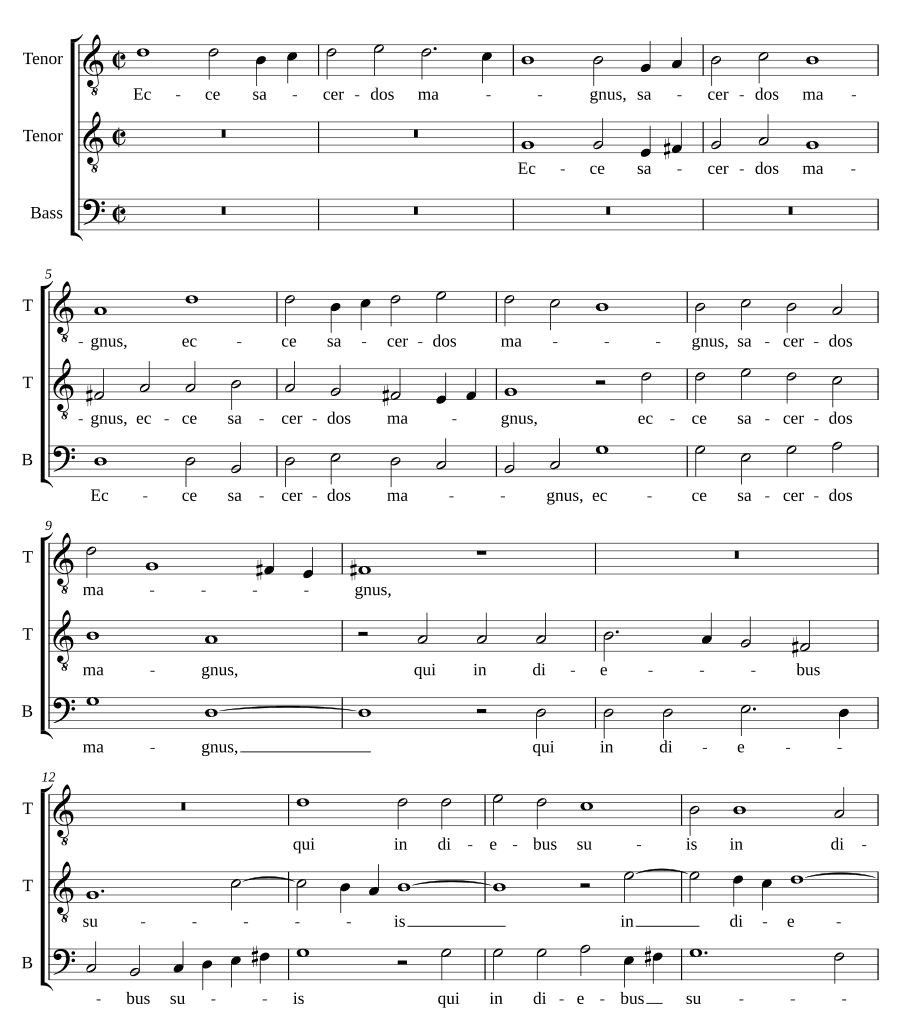 Се, великий священник (Ecce sacerdos magnus)