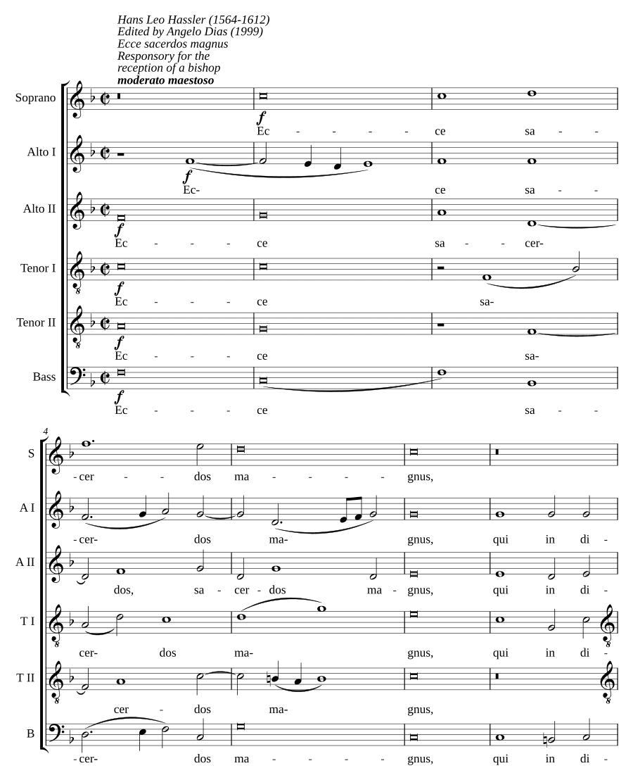 Се, великий священник (Ecce sacerdos magnus)