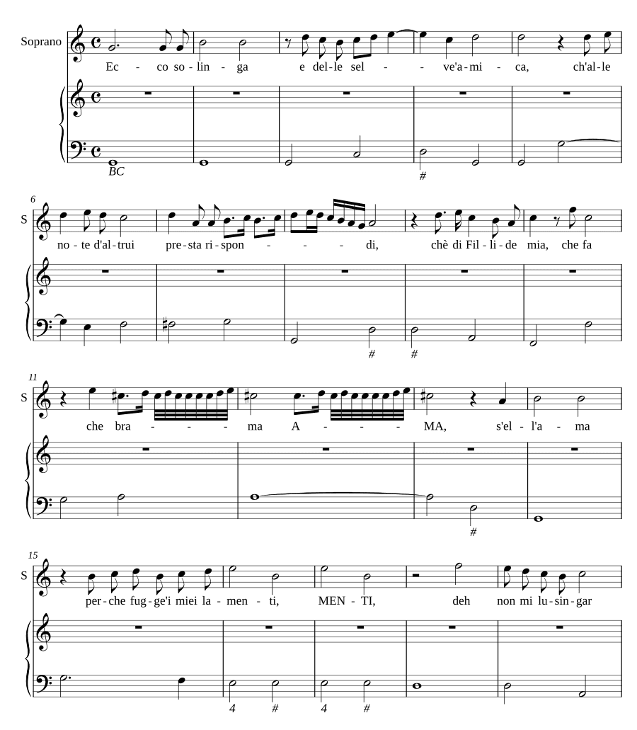 Вот одинокая (Ecco solinga)