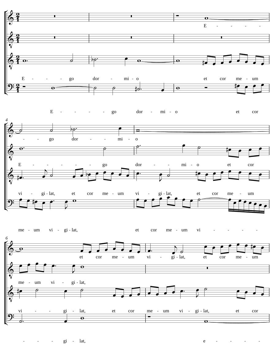 Я сплю, но сердце мое бодрствует (Ego dormio, et cor meum vigilat, SWV 63)