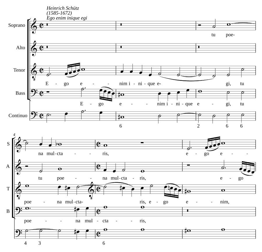 Я поступил неправедно, SWV 58 (Ego enim inique egi, SWV 58)