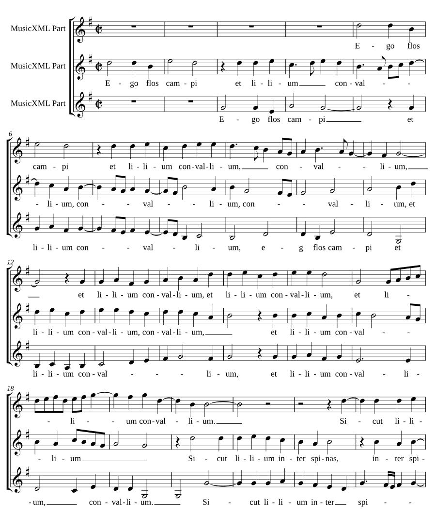 Я — цветок поля, a 3 (Ego flos campi a 3)