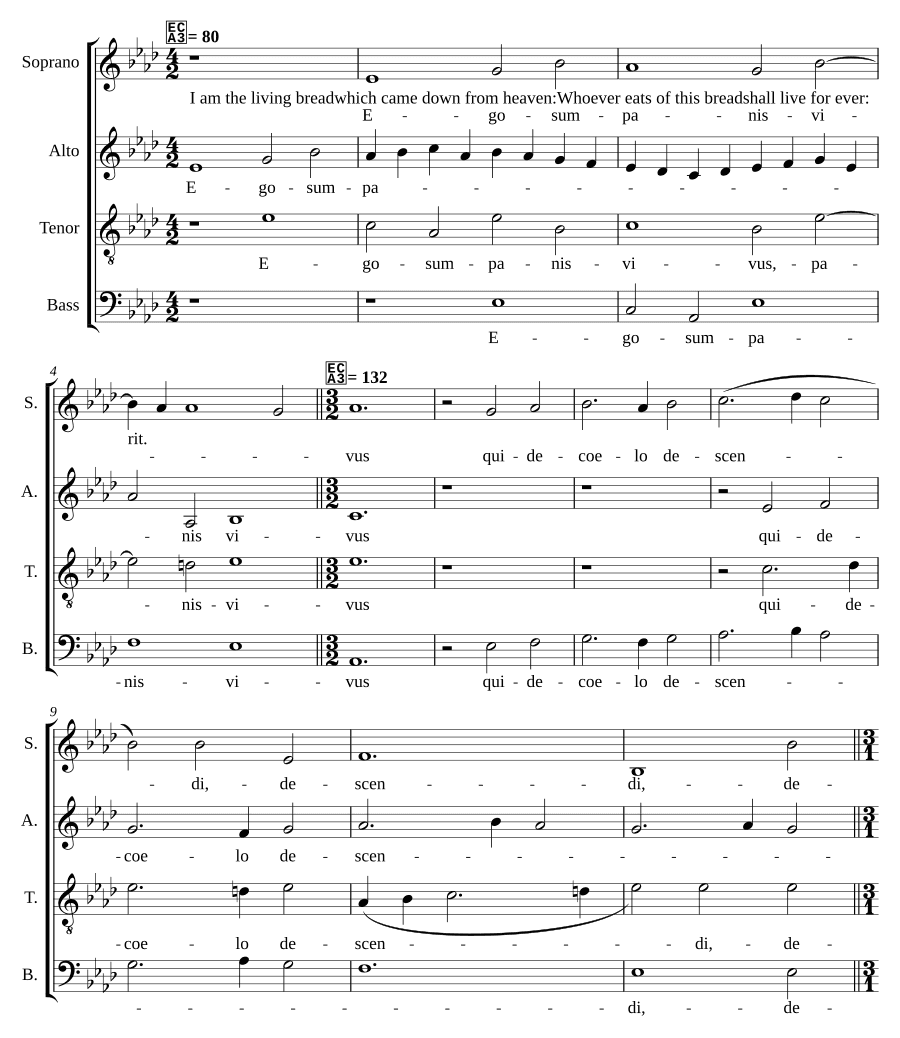 Я — живой хлеб (Ego sum panis vivus)