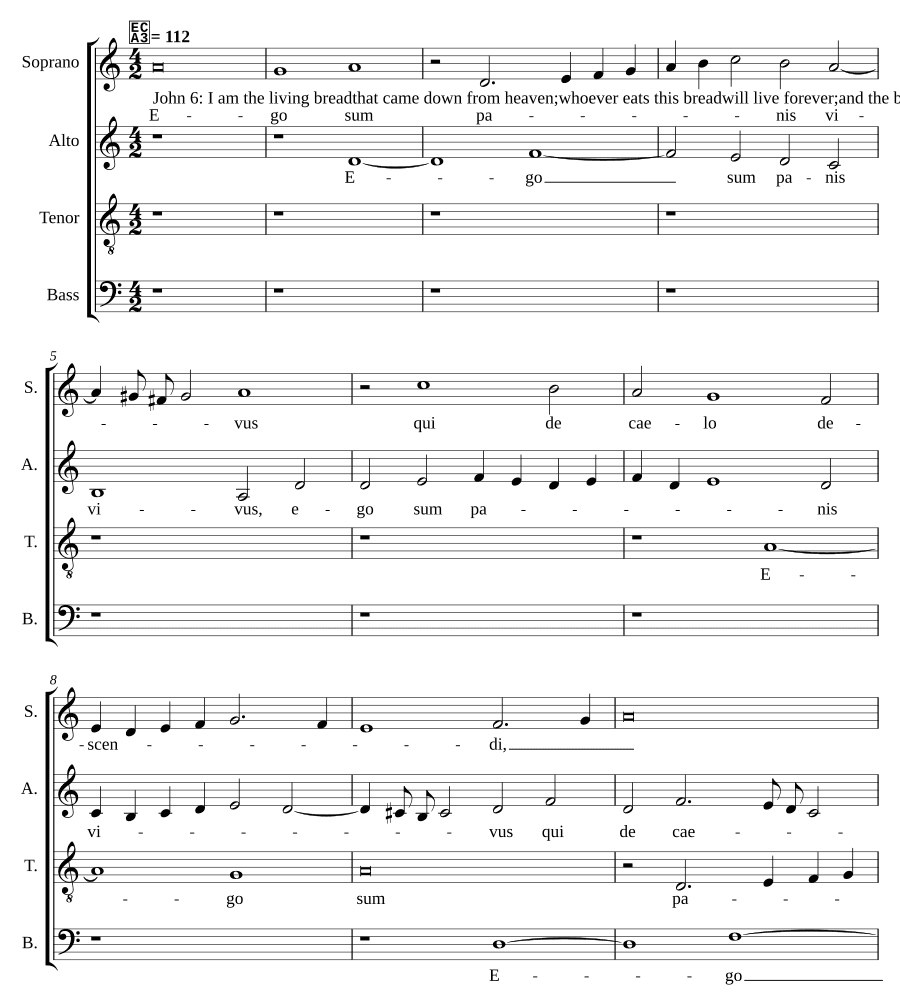 Я — живой хлеб (Ego sum panis vivus)