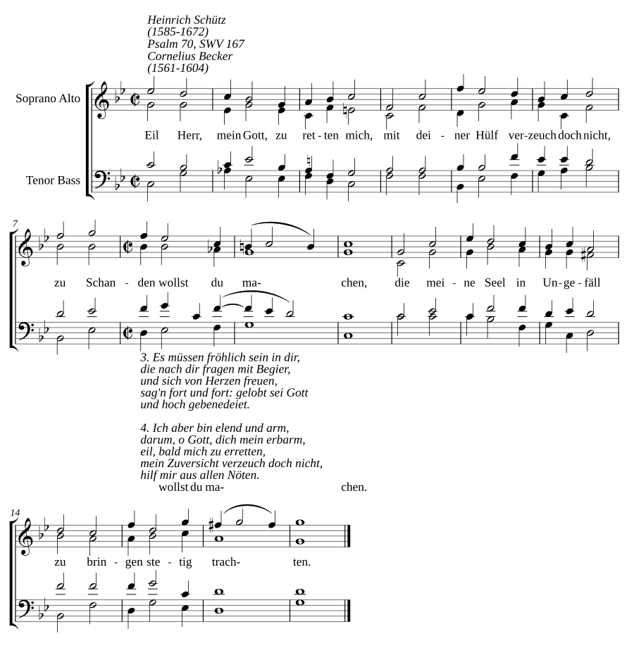 Спаси меня, Господи, мой Бог, SWV 167 (Eil, Herr mein Gott, zu retten mich, SWV 167)