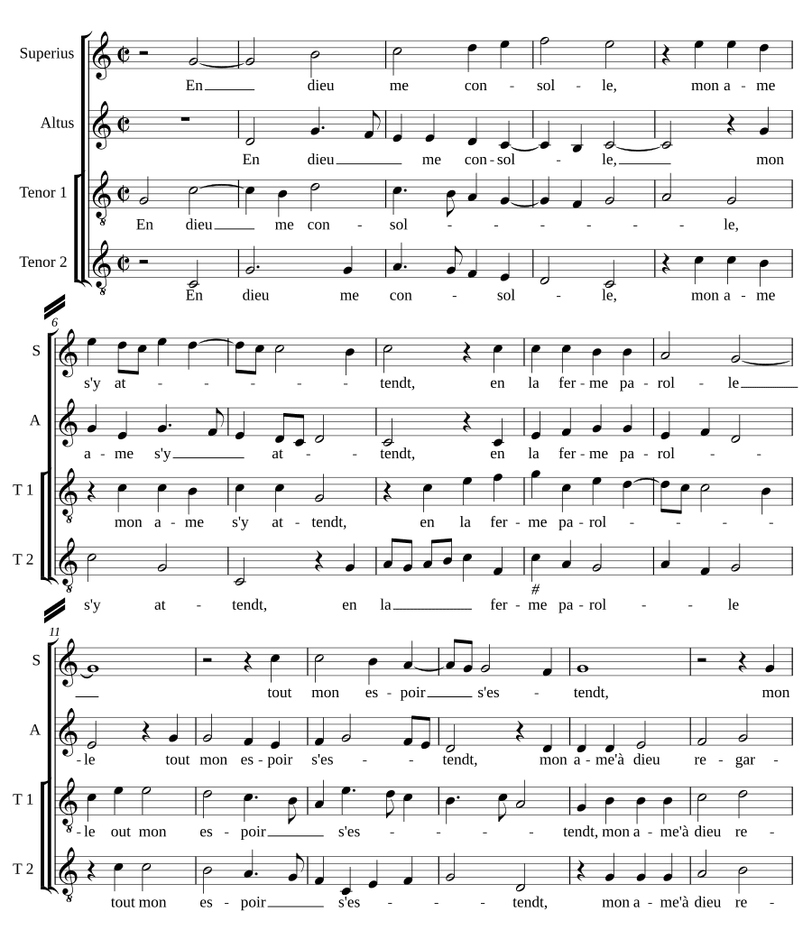 В Боге я утешаюсь (En Dieu me consolle)