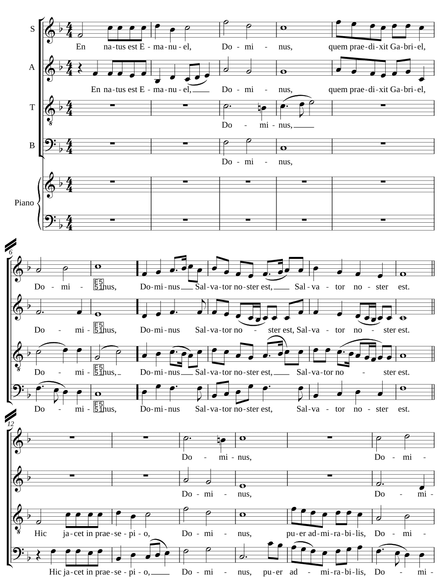 Родился Эммануил (En natus est Emmanuel)