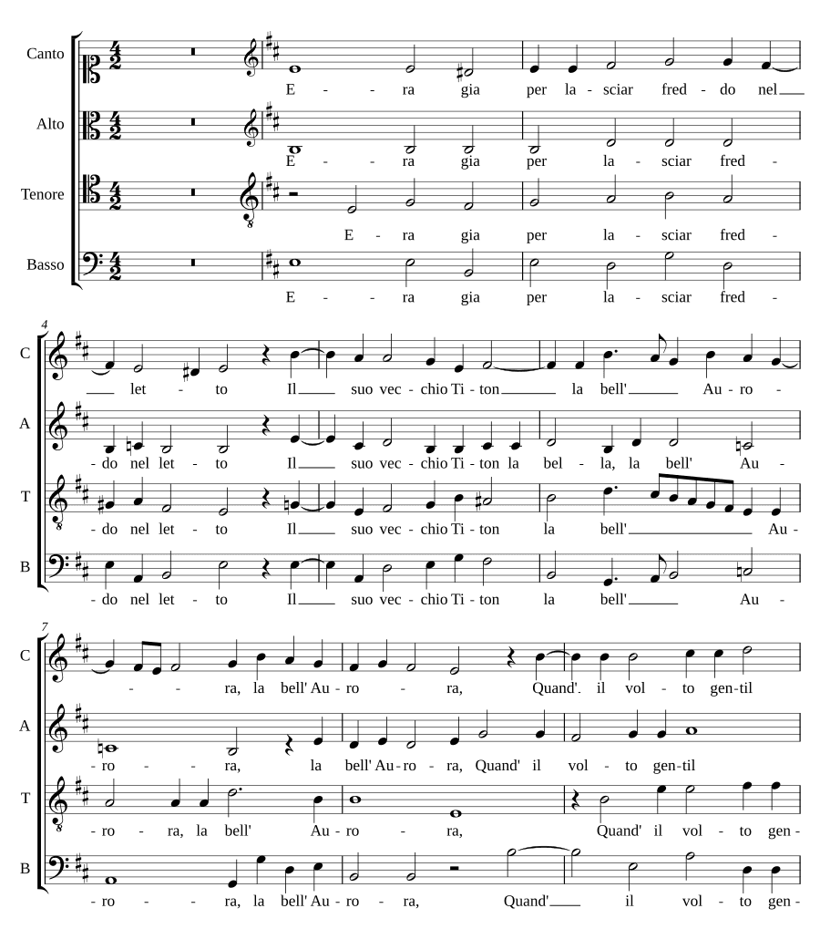 Уже было холодно расставаться (Era gia per lasciar freddo)