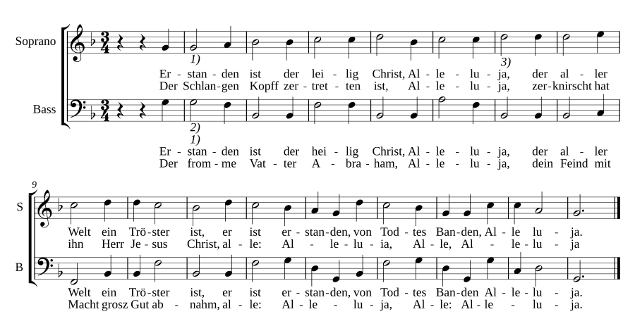 Воскрес святой Христос II (Erstanden ist der heilge Christ II)