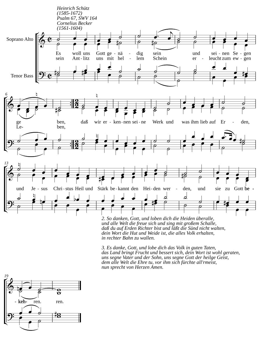Да будет нам Бог милостив, SWV 164 (Es woll uns Gott genädig sein, SWV 164)
