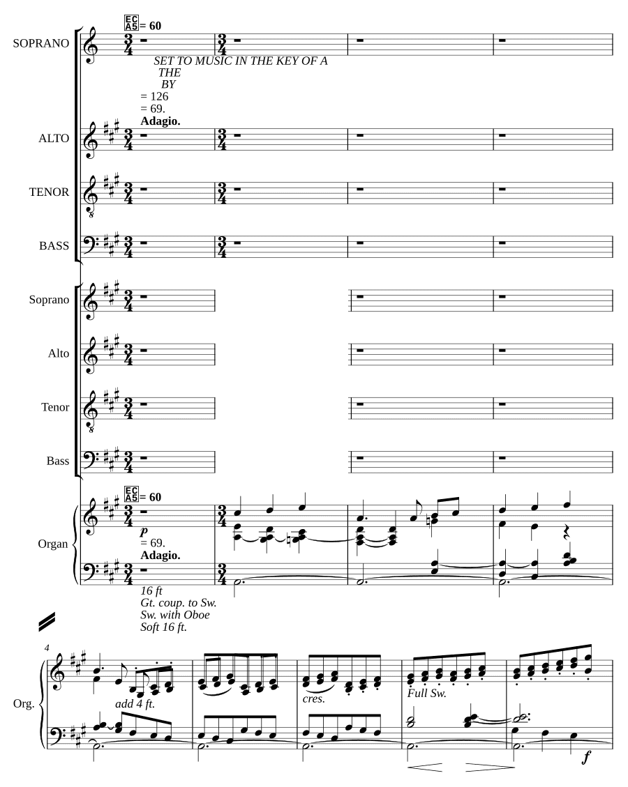 Вечерние песнопения ля мажор, соч. 12 (Evening Canticles in A, op. 12)