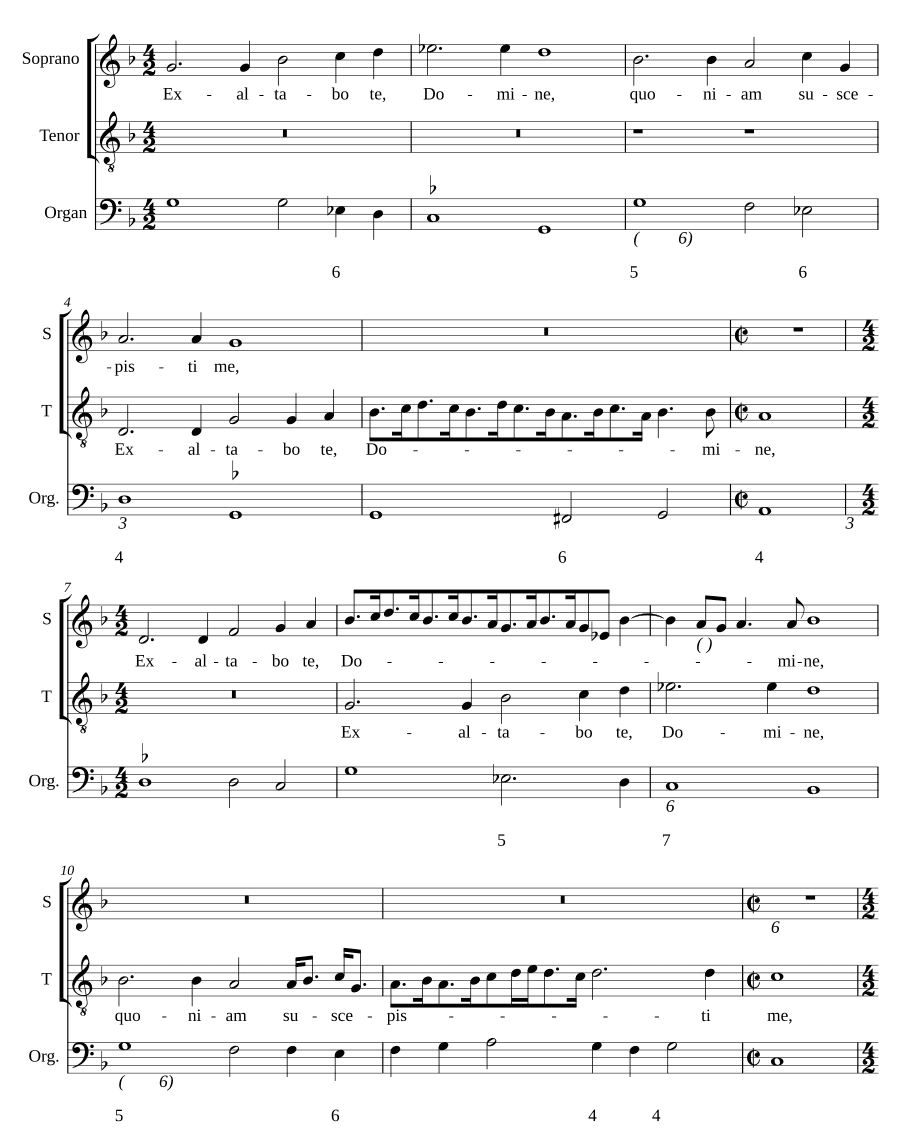 Возвеличу Тебя, Господи (Exaltabo te, Domine)