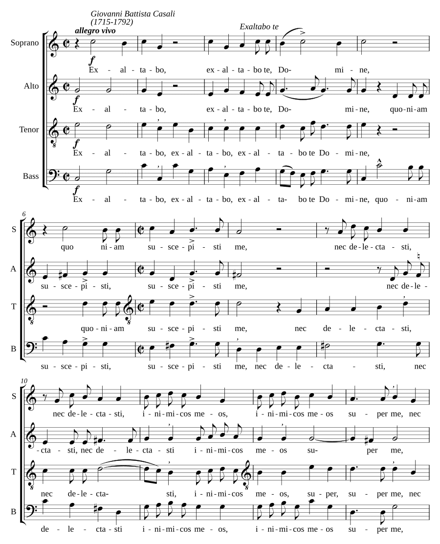 Вознесу тебя (Exaltabo te)