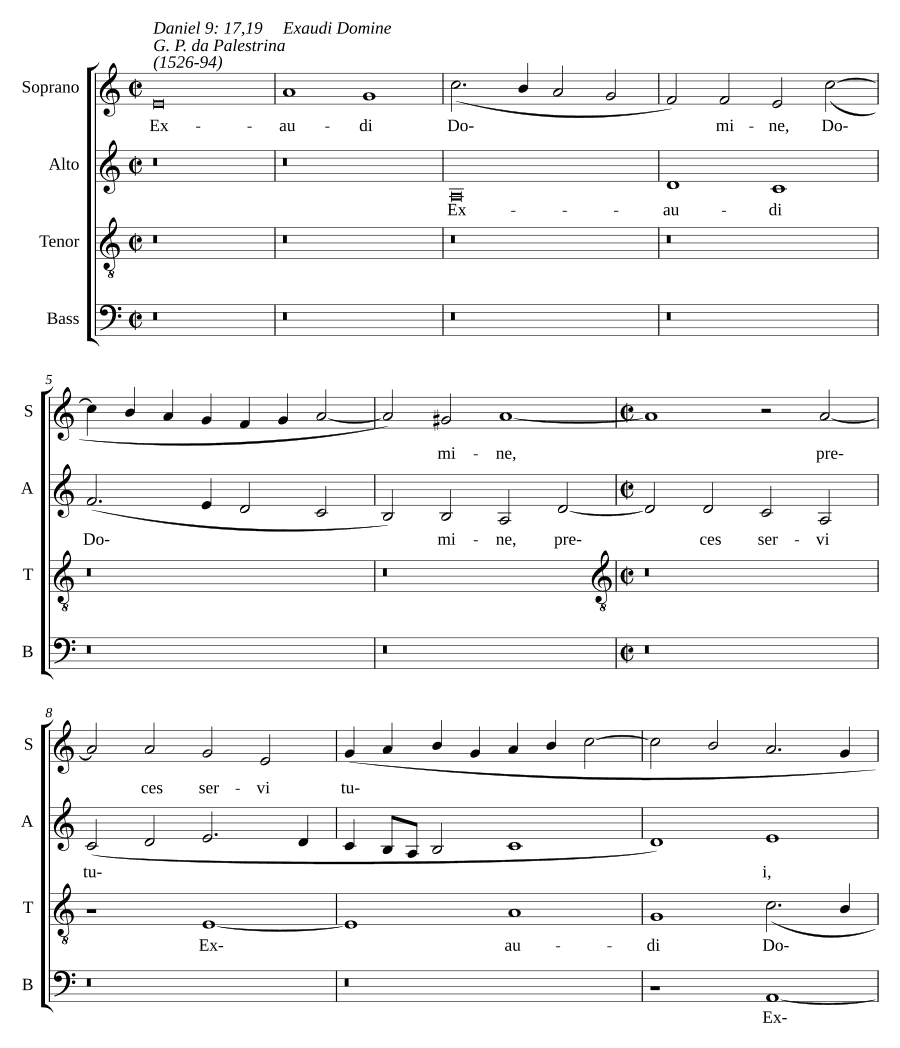 Услышь, Господи, молитвы раба Твоего (Exaudi Domine preces servi tui)