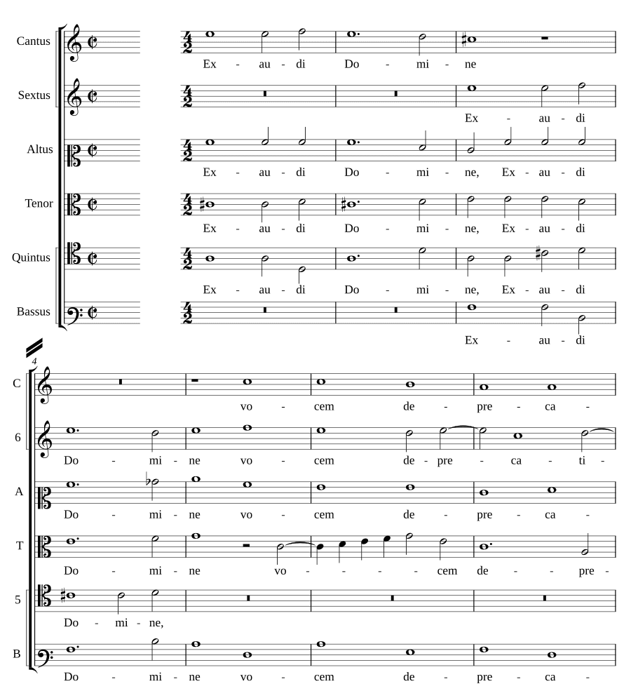 Услышь, Господи, голос моления моего (Exaudi Domine vocem deprecationis meae)