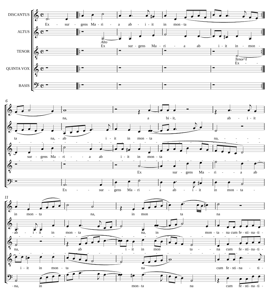 Восставшая Мария ушла (Exsurgens Maria abiit)