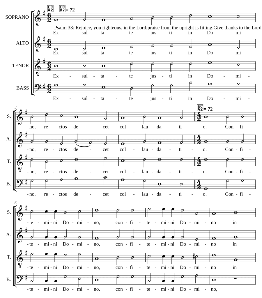 Радуйтесь, праведные (Exultate justi)