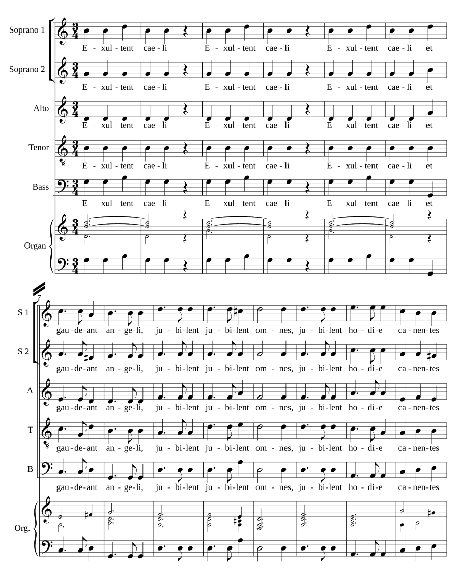 Радуйтесь, небеса (Exultent caeli)