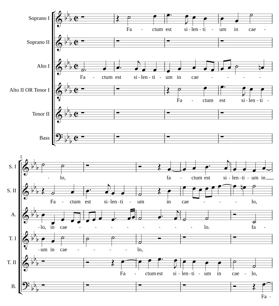 Наступила тишина (Factum est silentium)