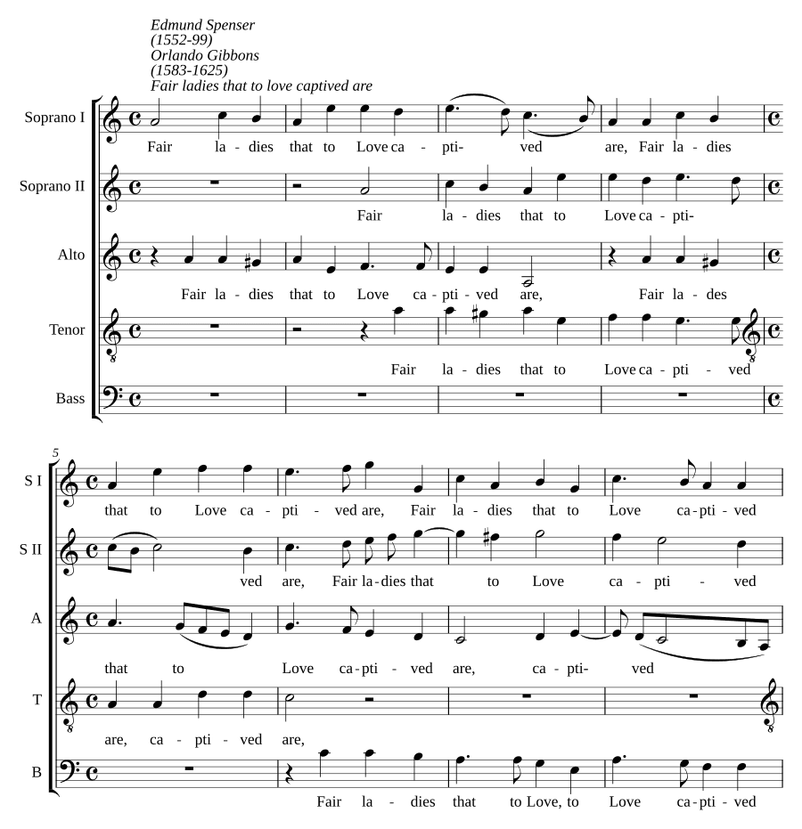Прекрасные дамы, пленённые любовью (Fair ladies that to Love captived are)
