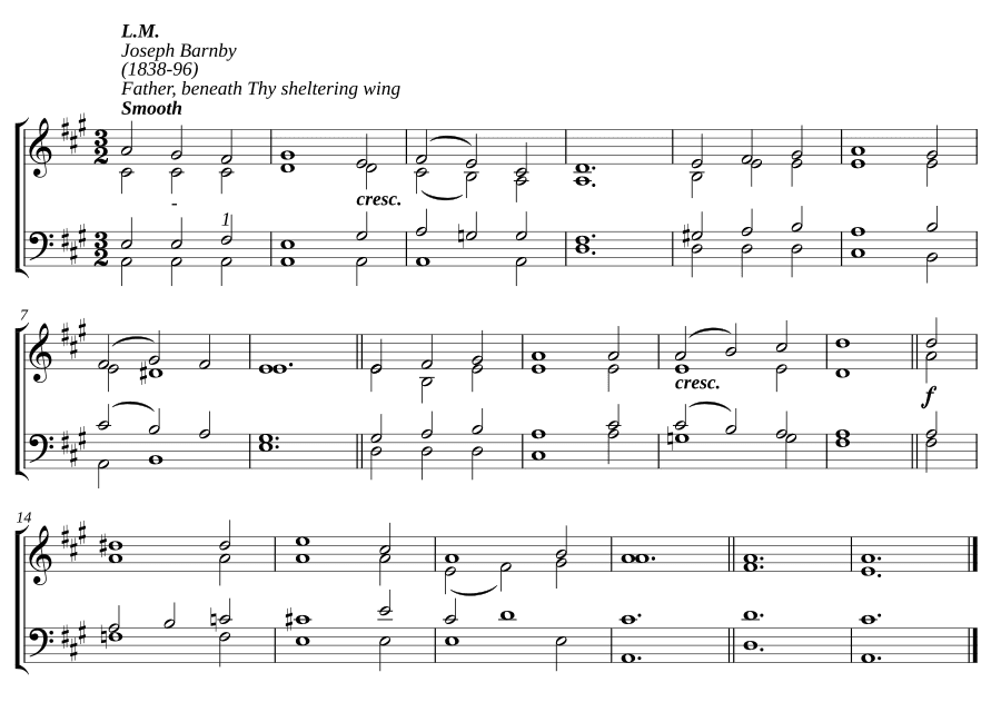 Отец! под Твоим покровом (Father! beneath Thy sheltering wing)