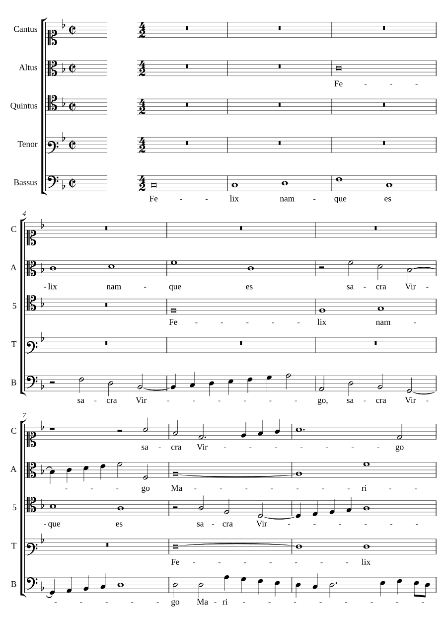 Ибо ты счастлив (Felix namque es)