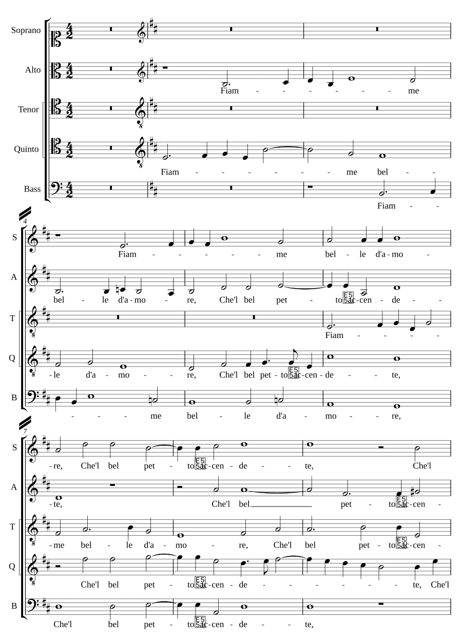 Прекрасные пламени любви (Fiamme belle d'amore)