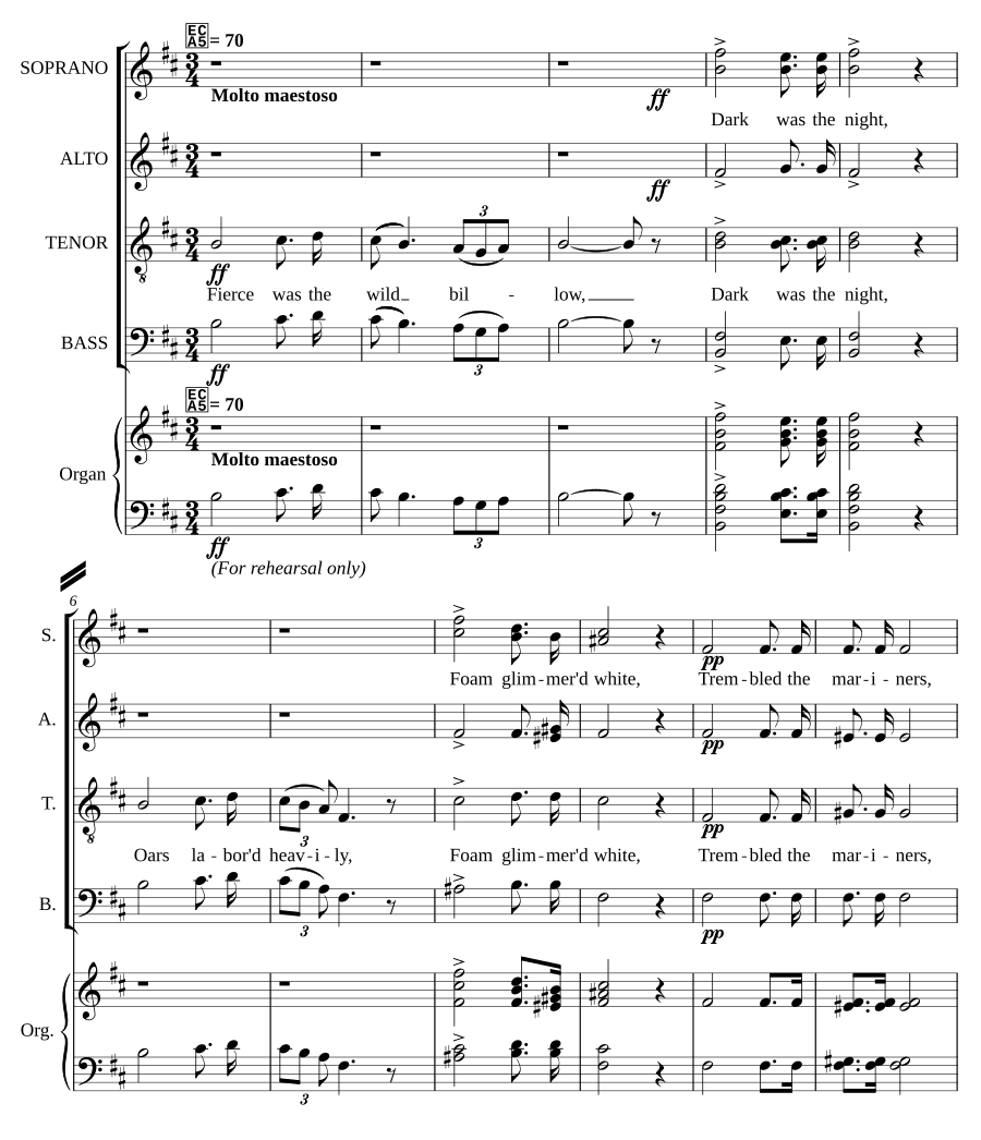 Свиреп был дикий вал, соч. 8, № 5 (Fierce was the wild billow, Op. 8, No. 5)