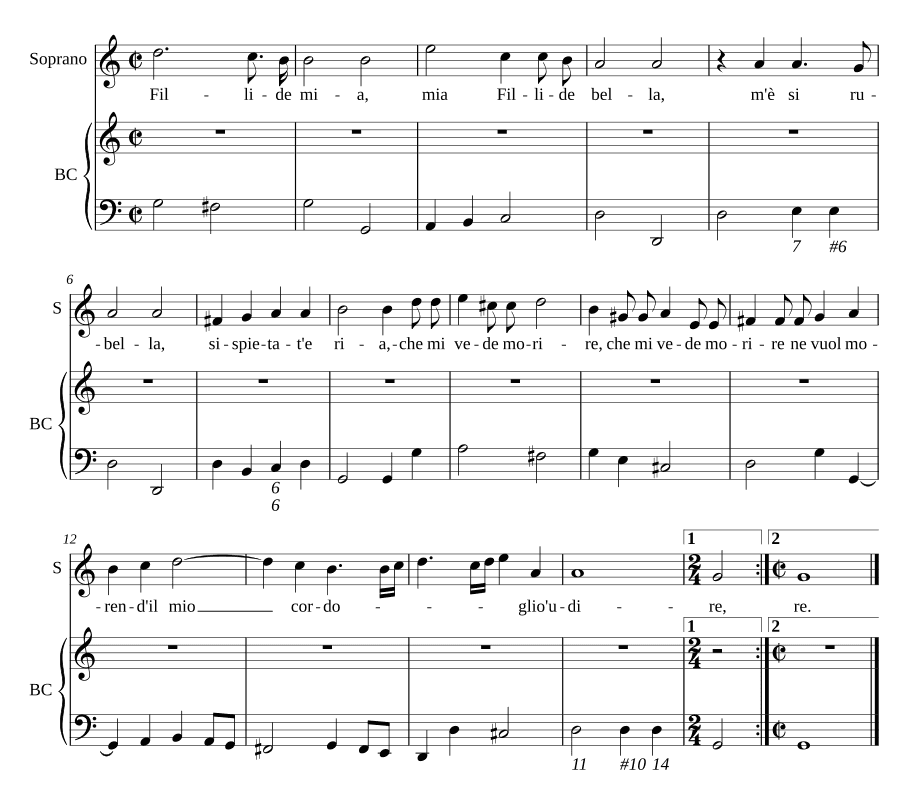 Моя Филлида (Fillide mia)