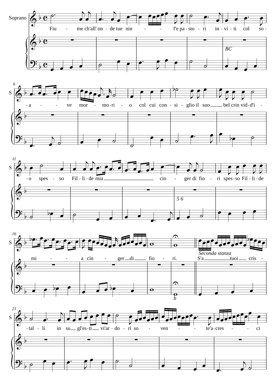 Река, что волны несёт (Fiume ch'all'onde)