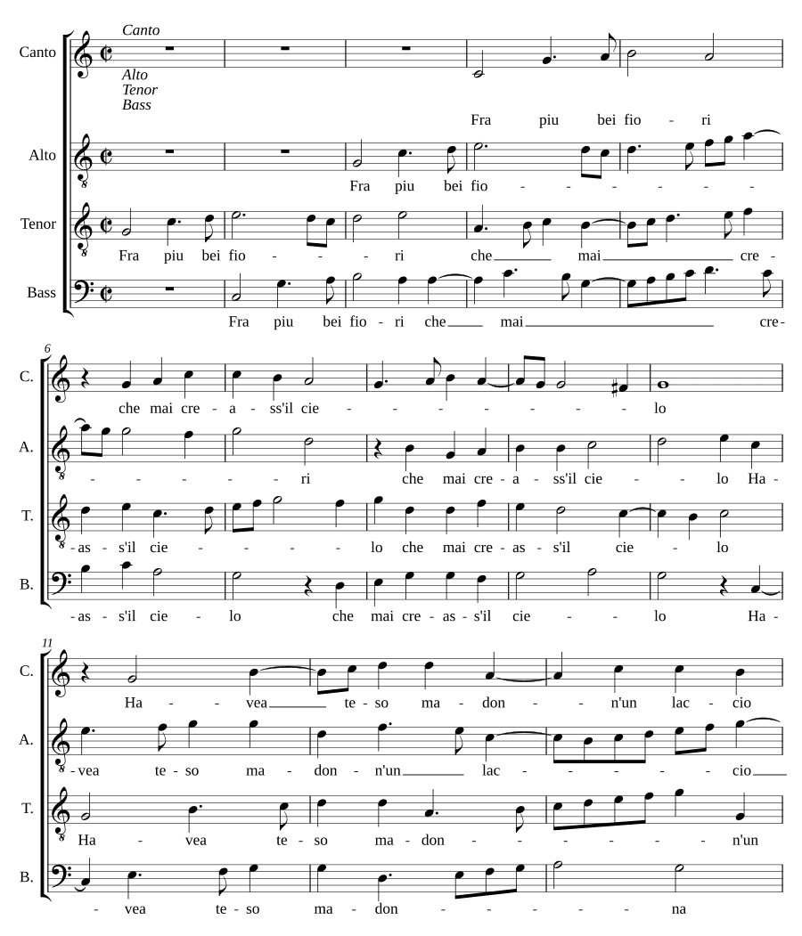 Из самых прекрасных цветов (Fra piu bei fiori)