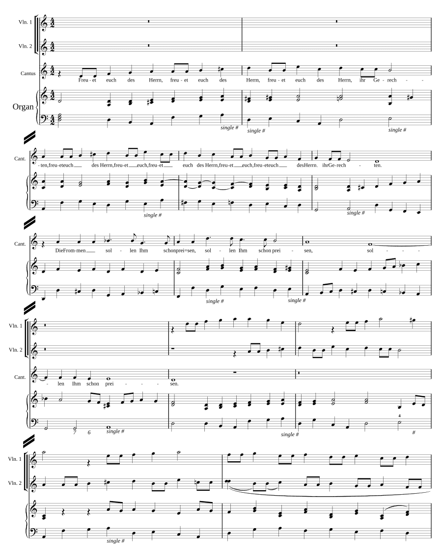 Радуйтесь Господу (Freuet euch des Herrn)