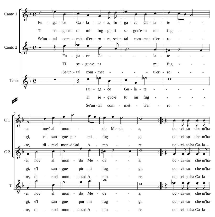 Мимолётная Галатея (Fugace Galatea)