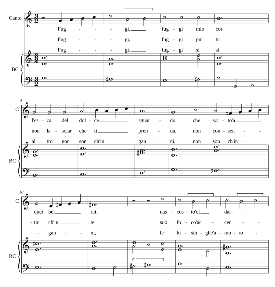 Беги, беги, моё сердце (Fuggi, fuggi mio cor)