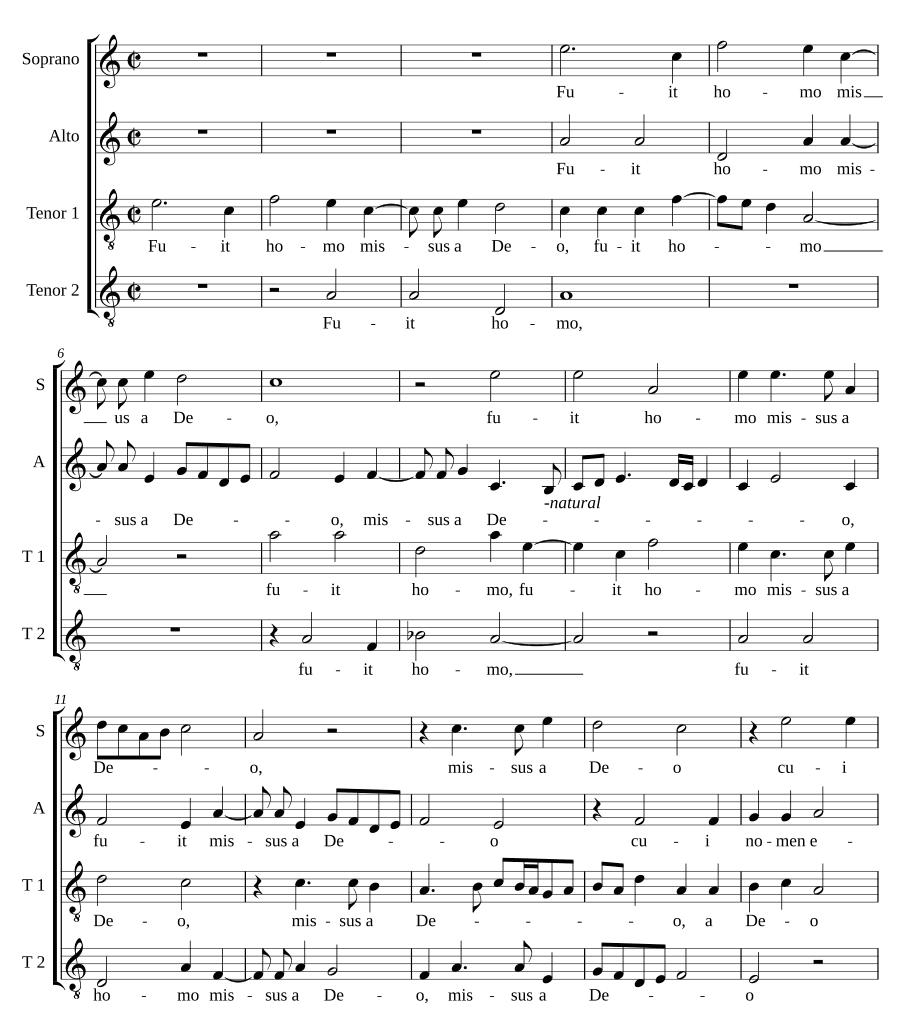 Был послан человек от Бога (Fuit homo missus a Deo)