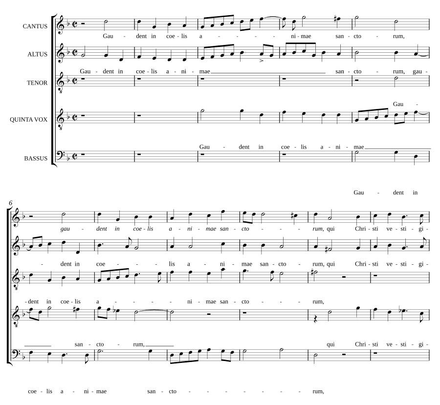 Радуются на небесах (Gaudent in coelis) (Hans Leo Hassler)